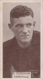1933 Wills's Victorian Footballers (Small) #41 Harry Fordham Front